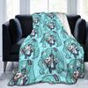 Hatsunes Mikus vocaloid Blanket Flannel Printed Multifunction Super Soft Throw Blanket for Bed Outdoor Plush Thin Quilt