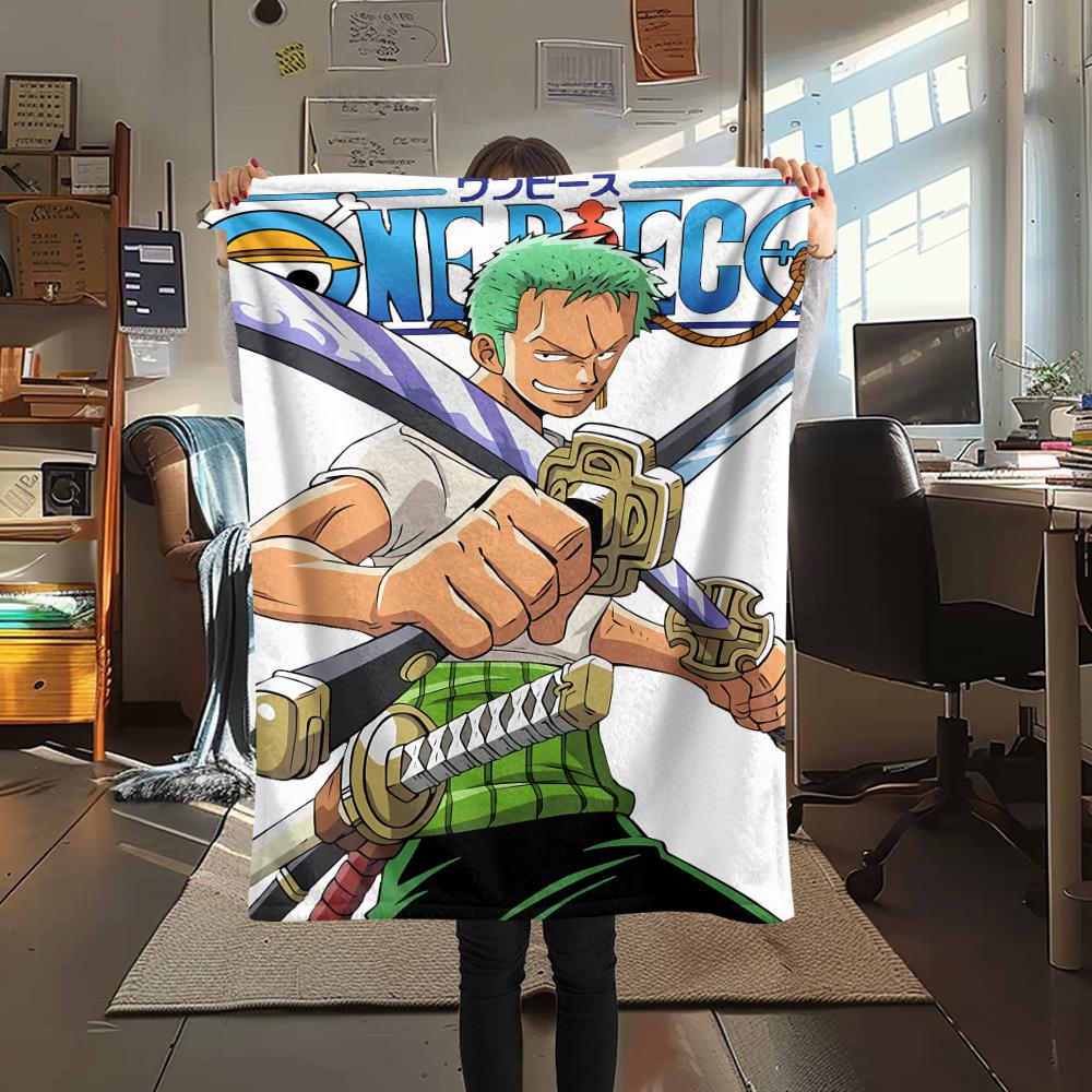 One Piece character Print Flannel Blanket,High quality Comfortable for All Seasons,Home Decor,Warmth and Comfort,Perfect for Christmas Gifts