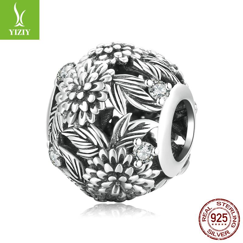 Handmade Diy Bracelet Beads Loose Beads, Accessories S925 Silver Hollow Beads Collection Picture