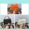 Pu Small Square Bag With Top Flap For Daily Casual Womens Street Style