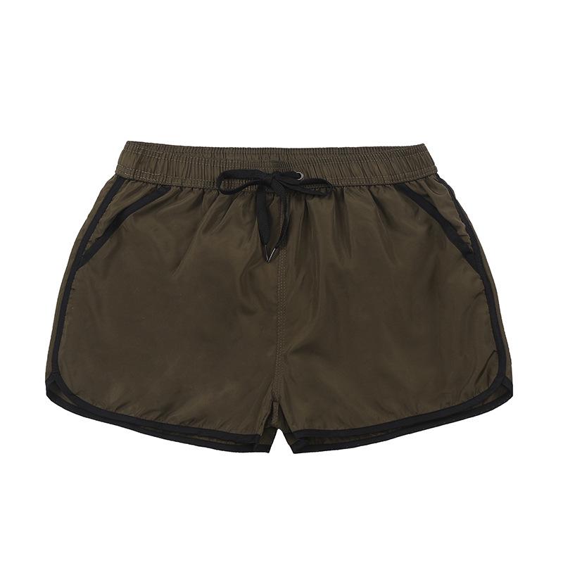 Men's Quick-Dry Color-Block Beach Shorts: Trendy European & American Surf Style