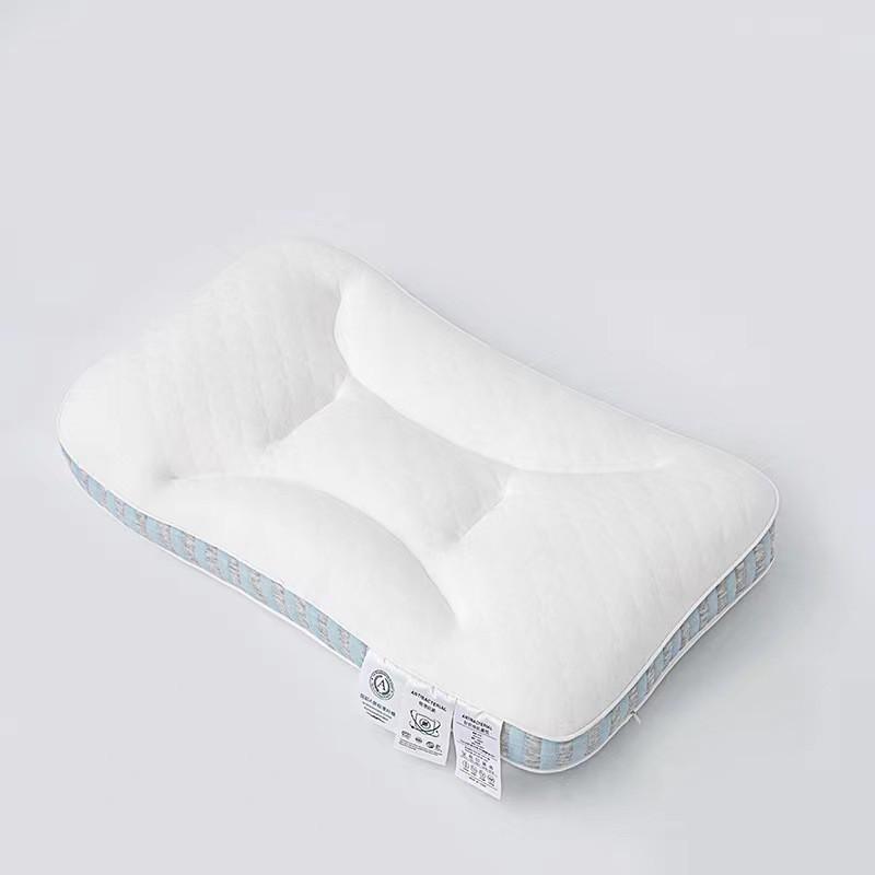 Washable Memory Foam Pillow Deep Sleep Adult Bone-Shaped Support With Hollow Fiber Fill