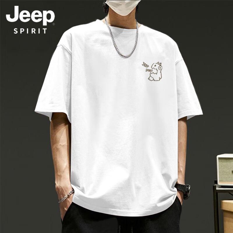 JEEP SPIRIT Men s Pure Cotton Short Sleeve T-Shirt 3XL