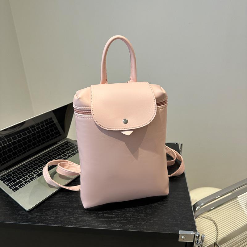 Solid color large-capacity fashion handbag 2025 new versatile ins leisure bag women's backpack tide