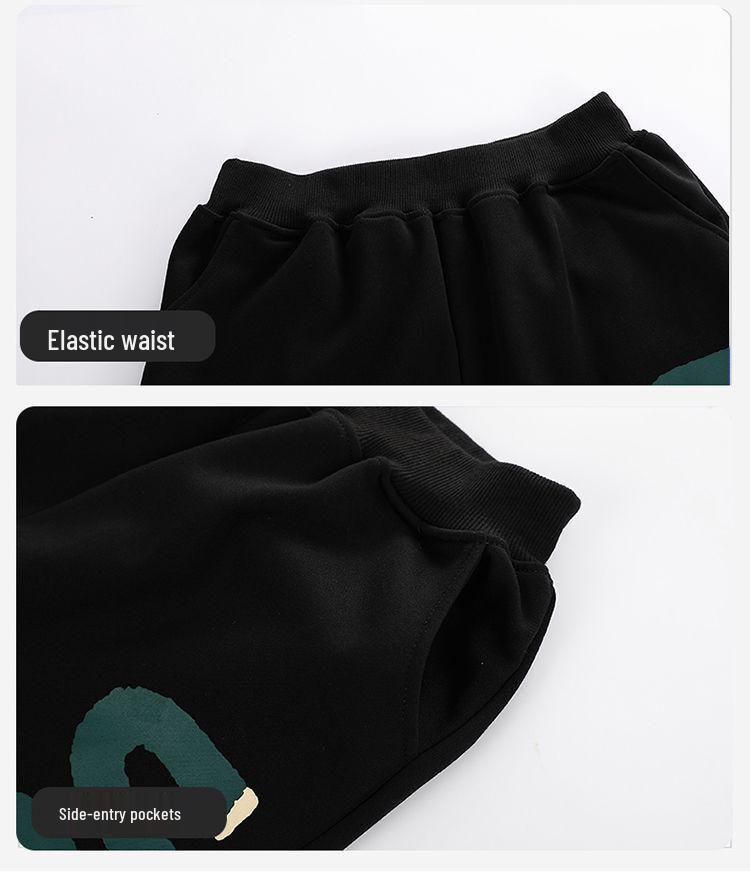 Teen Boy Handsome Hoodie and Sweatpants Set - Junior High Long Sleeve Autumn/Winter Outfit for Big & Tall Boys Age 15