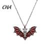 Gothic Fashion Daily Wear Bat Halloween Accessory, Vintage Punk Necklace, Viking Spooky Spider Web Earrings Style Dangle Drop for Cosplay Party