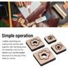 Leather Cutter Tool,Leather Die Cutter Tool, 4Pcs Leather Cutting Flower Pattern Accurate Clean Cutting Leather Punching Die for Cardboard Clay