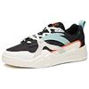 Anta Synthetic Leather Casual Shock Absorbing Non-Slip Wear-Resistant Low-Top Skate Shoes Men Sneakers Black White Teal 112038046-2