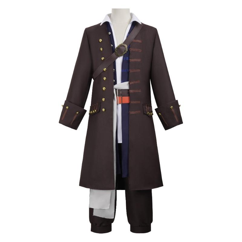 Halloween Pirates of the Caribbean Costume Captain Jack Costume Pirate Costume Show Costume