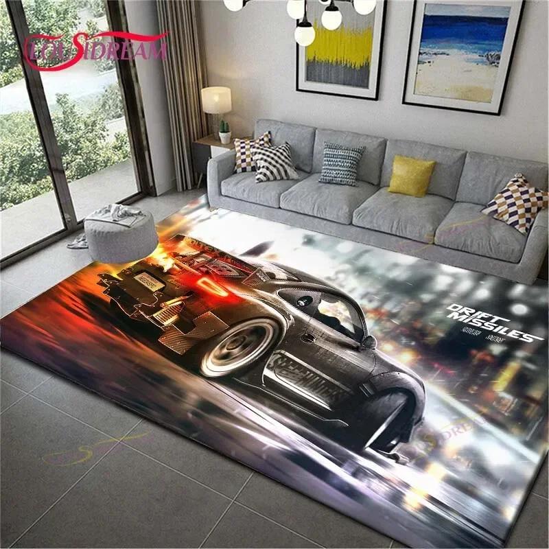 Game NFS Cars Printed Carpets Living Room Anti-Skid Area Rug Kids Bedroom Mats Yoga Mat Large Carpet Decor