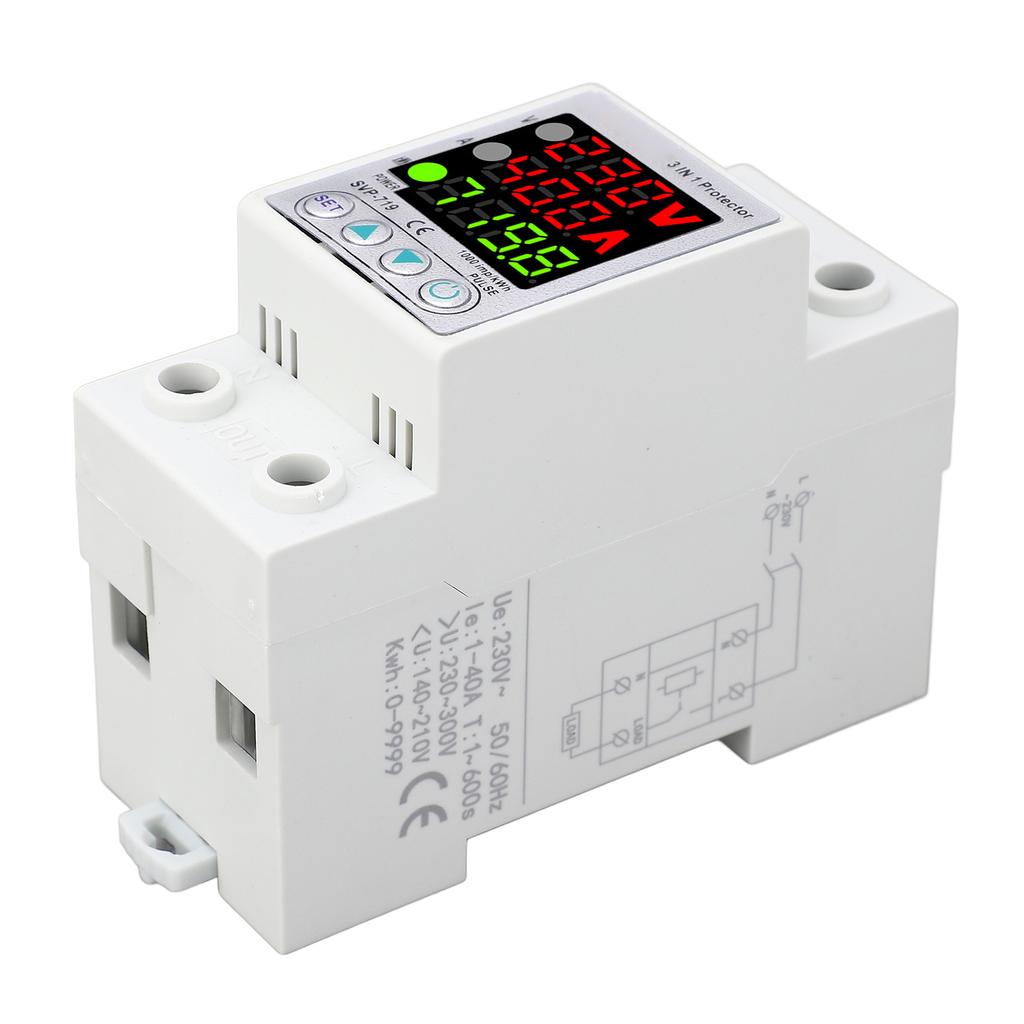 Adjustable Voltage Protector Self Resetting Smart Over Under Voltage Protective Device with Power