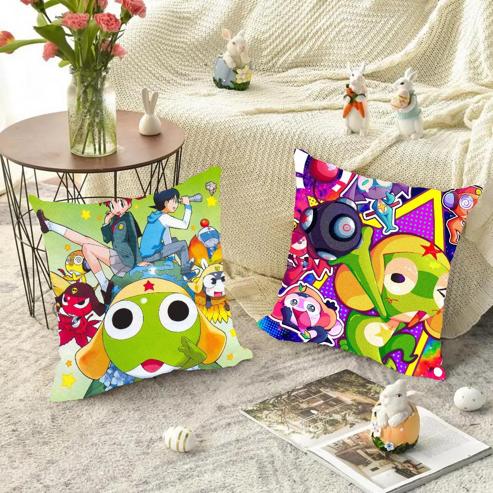 Manga Frog Keroro Gunso Pillow Bedroom Sofa Leisure Comfort Cushion Car Living Room Home Decoration 40X40