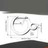 Stainless Steel Key Ring | Spring Hanging Buckle, Outdoor Hook, Backpack and Waist Buckle, Silvery Color