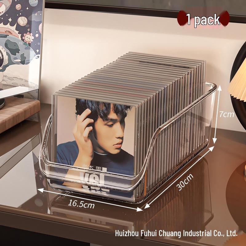 Κουτί Αποθήκευσης CD, Δίσκων Βινυλίου και Κασетών για Γραφείο - Βάση Έκθεσης Άλμπουμ