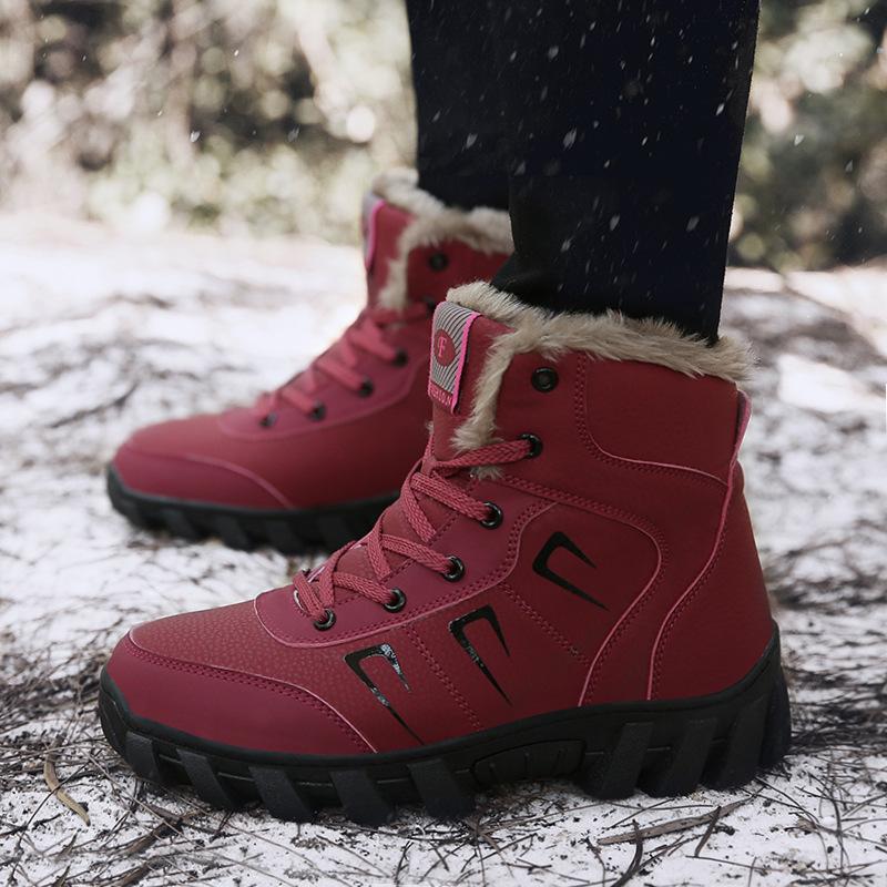North American Winter Men's and Women's Casual Outdoor Velvet Thickened Warm Snow Boots