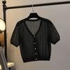 Ice Silk Thin Small Waistcoat Outer Skirt Knitted Cardigan