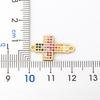 Nidin New Trendy Men Jesus Cross Bracelet 4mm Copper CZ Beads Handmade Adjustable Bangle for Women Party Wedding Jewelry Gifts