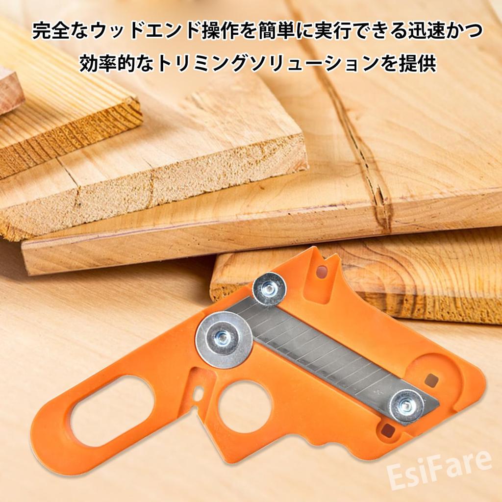 EsiFare Woodworking Edge Banding Straight Edge Cutter Chamfer Manual Woodworking Edge Treatment with 4 and Manual Woodworking Edge Trimmer Woodworking