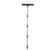 Laubrechen 22 Zinken 16,3 Zoll Breit Stahl Draht Gartenrechen mit 5,2FT Griff für Rasen Garten Mulch Rasenfilz