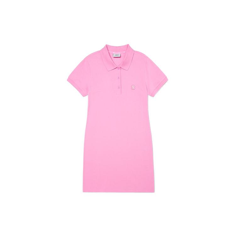 

New MLB Short Sleeved Dress Women s Pink 3FOP00623-50PKS S