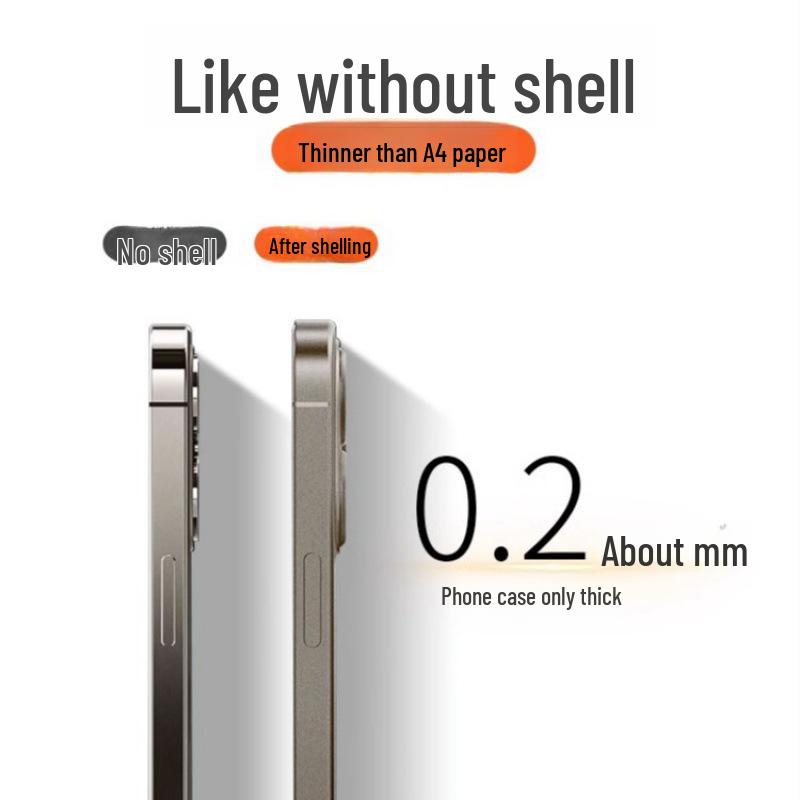 IPhone 16 Pro-ს ქეისი - თავსებადი iPhone 15-თან, ტიტანის ფერი, ულტრა თხელი, მქრქალი გამჭვირვალე, პრემიუმ შეგრძნება