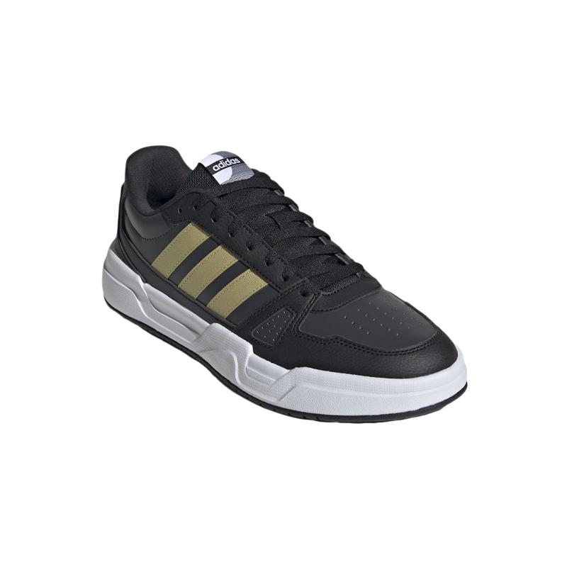 Adidas Lite Baller Comfortable Non-Slip Durable Low-Top Skate Shoes Unisex Sneakers Black Gold JR5235
