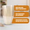 M-Modern-Gold Plastic Cups Clear Plastic Wine Glasses, Fancy Disposable Hard Plastic Cups With Gold Glitter For Party Cups