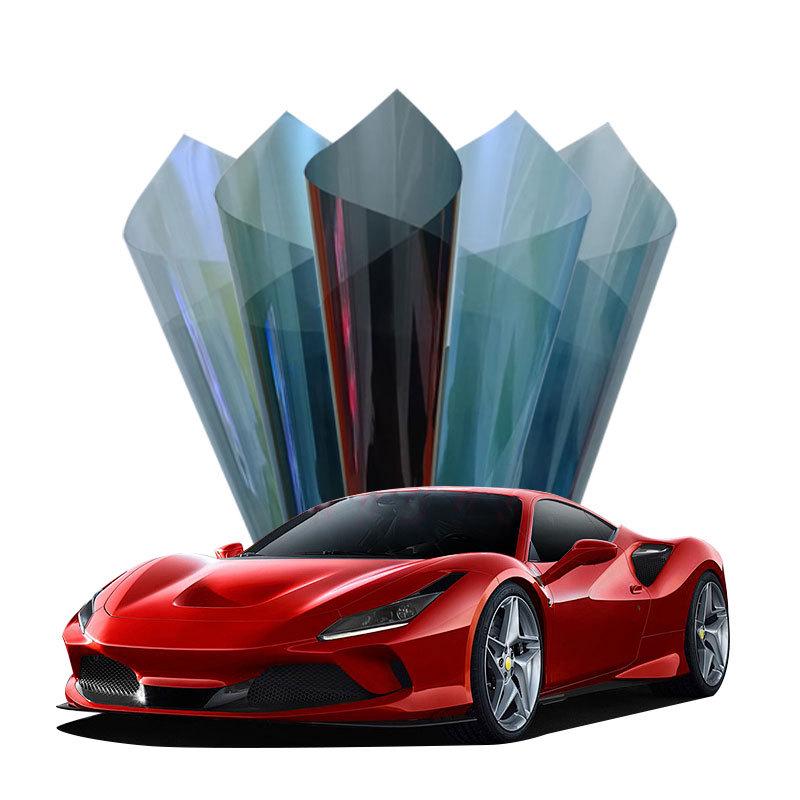 Rose Ghost Red High Heat Iridescent Sun Protection Car Film - Up to 99% Explosion-proof Nanomaterial