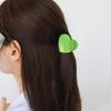 Nipoco Heart Shape Glossy Colorful Primary Color Hairpin for Women
