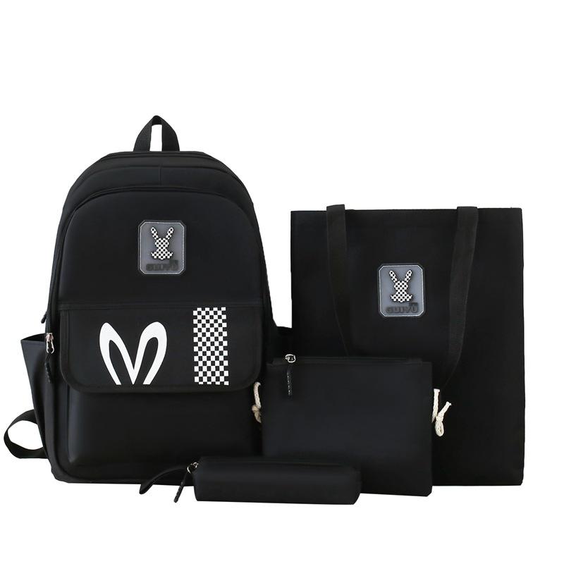 New Korean Style Elementary Schoolbag for Female Large Capacity Middle School Students High School Students Backpack Multi Piece Set