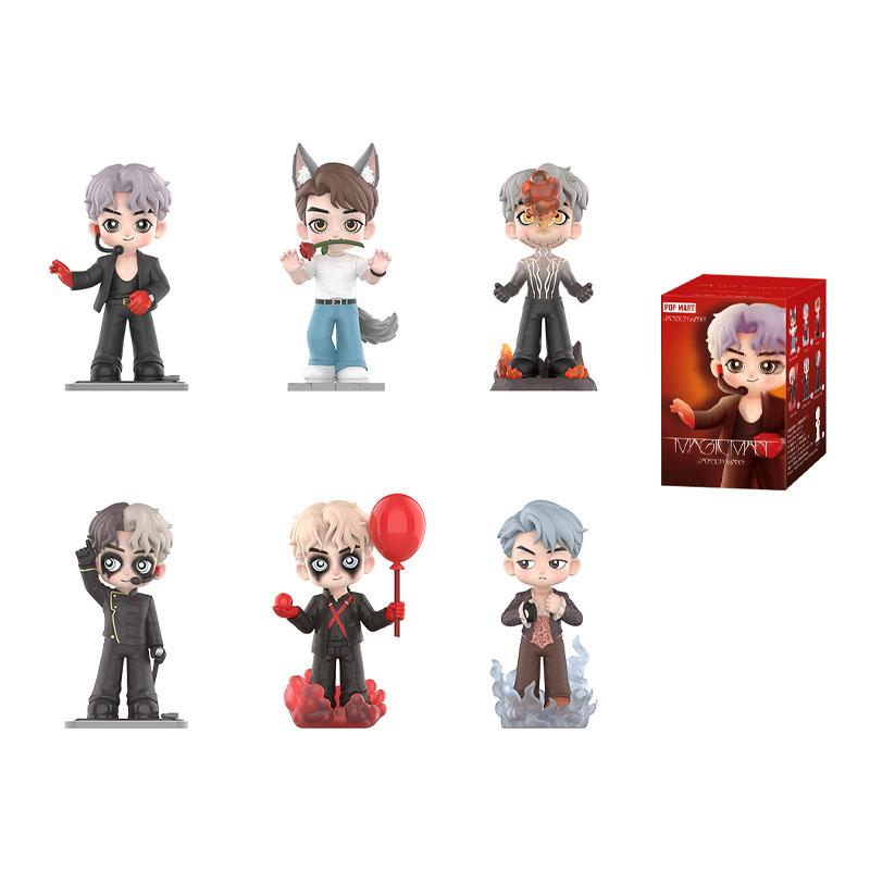 New POP MART Wang Junkai Mii Man Collection Figure Mystery Boxes Single Mystery Box/Full Box 6 Pcs PPMT-2404-0090