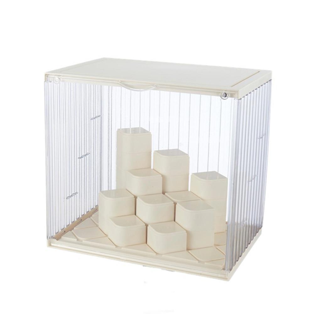 Transparent Plastic Storage Box Living Room Decoration Display Rack Doll Figurine Showcase Storage Organizer Case for Home DIY