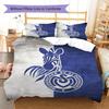 MSV Duisburg Pattern Bedding,Quilt Set Quilt Cover Pillowcase Home Birthday Gift(1 * duvet cover + 2 * pillowcase, without core)