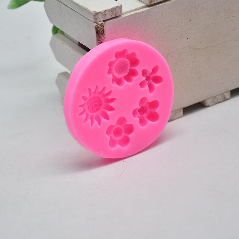 1ks silikonová forma na sedmikrásku kutily květinová pryskyřice pouzdro na telefon na hlavu lano do vlasů karta na šperky příslušenství forma na čokoládový dort silikonová forma