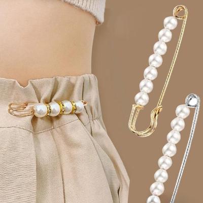 1 Stück Perlen Brosche Pins Pullover Schal Clips Vintage Shirts Kleider Strickjacke Kragen Sicherheitsnadeln für Frauen