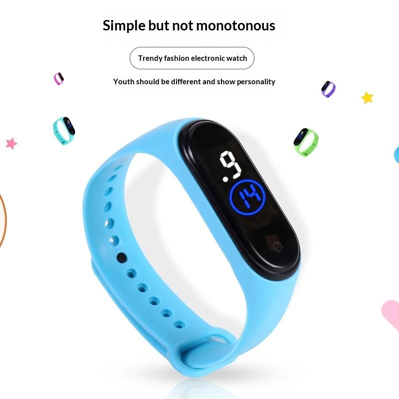 Waterproof Sports Wristband Watch With Led Electronic Casual Trend Touch Screen For Men Women And Students