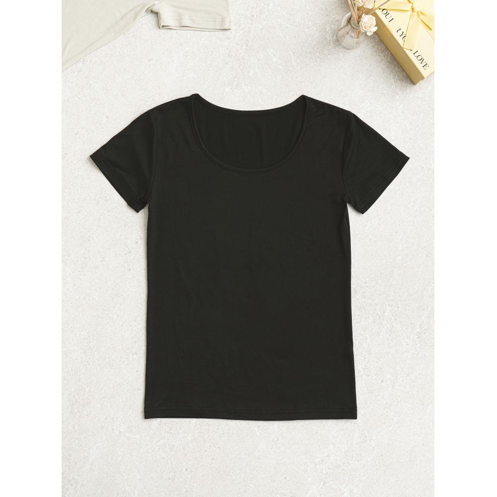 DaiSo [TherMal] EaSy WarM WoMen S TherMal Underwear Short Sleeve M beige