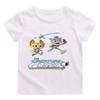 Biologisk Kasse Anime Print T-shirt Børns Intellektuel Sjov Tegneserie Drenge og Piger Top