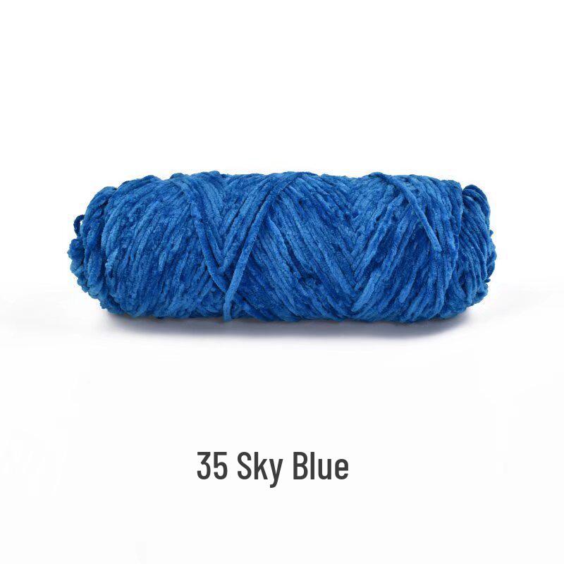 Handmade Chenille Yarn Ball: Velvet Thick Crochet and Knitting Material