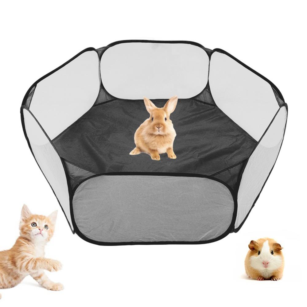 Foldable Small Animals Tent Polyester Breathable Pet Playpen Portable Small Pet Playpen Small Pets