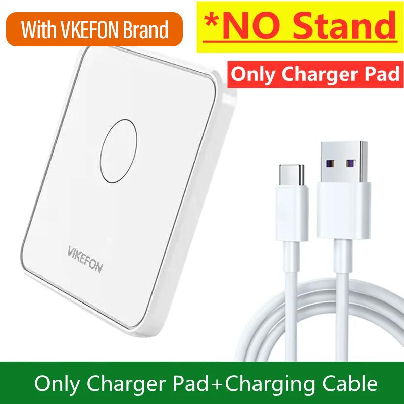 30W Wireless Charger Pad Stand Desktop Ultra-thin Mobile Phone Fast Charging Dock Station For iPhone 15 14 13 12 Samsung Xiaomi