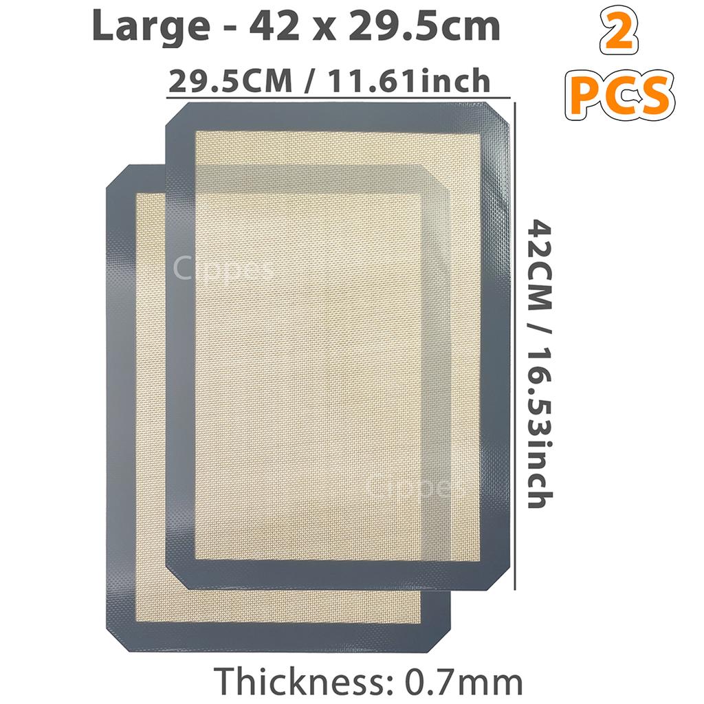 1PC, 2PCS Silicone Baking Mats for Oven, 2 Sizes 30/42cm, Non Stick & Heat Resistant Bakeware Sheets, for Cookie, Macaron, Bread