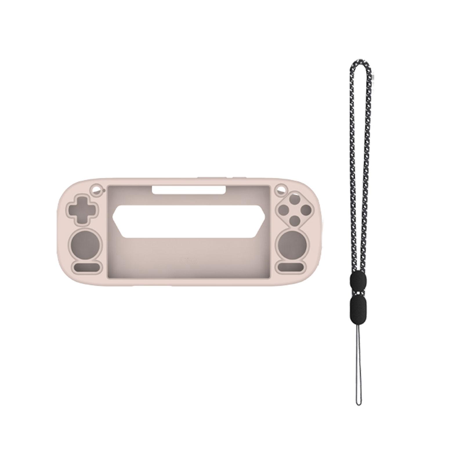 

Силиконовый защитный чехол для корпуса геймпада со шнурком для консоли Retroid Pocket 5, устойчивый к царапинам, защитный рукав бежевый