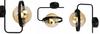 MODERN HONEY RING GLASS WALL LAMP