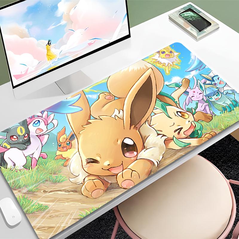 Gaming Mouse Pad P-Pokemon P-Pikachu Large Computer Mousepad Desk Mat PC Anime Carpet Keyboard Gamer Accessories Table