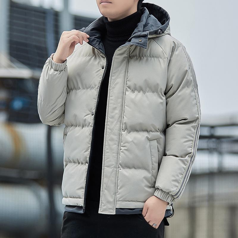 Thick Casual Men's Jacket Winter Trend Down Cotton-padded Jacket Thickened Hooded Loose Cotton-padded Jacket Down Cotton-padded Jacket Men