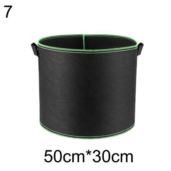 Non-woven Fabric Planting Bag Handle Round Flower Pot Container Gardening Tool