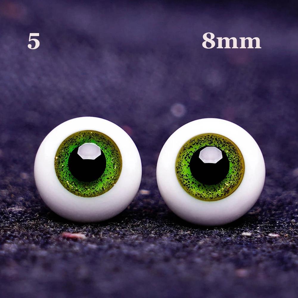 1Pair 6/8/10/12/14 Mm Glass Eyes Eyeball For Bjd Doll Blue Black Safety Animal Toy Eyes Diy Doll Making Crafts Toy Accessories