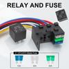 12V 3Way 4PIN 40A Fuse Relay Kit for Car/Truck/Boat