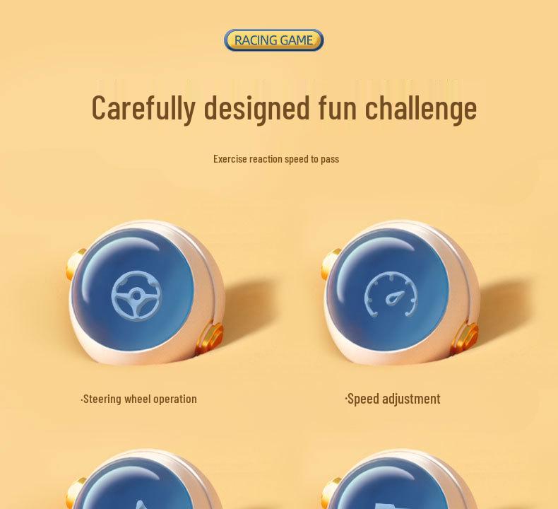 Children's Educational Cross-Country Racing Steering Wheel Toy: Simulation Driving and Concentration Game